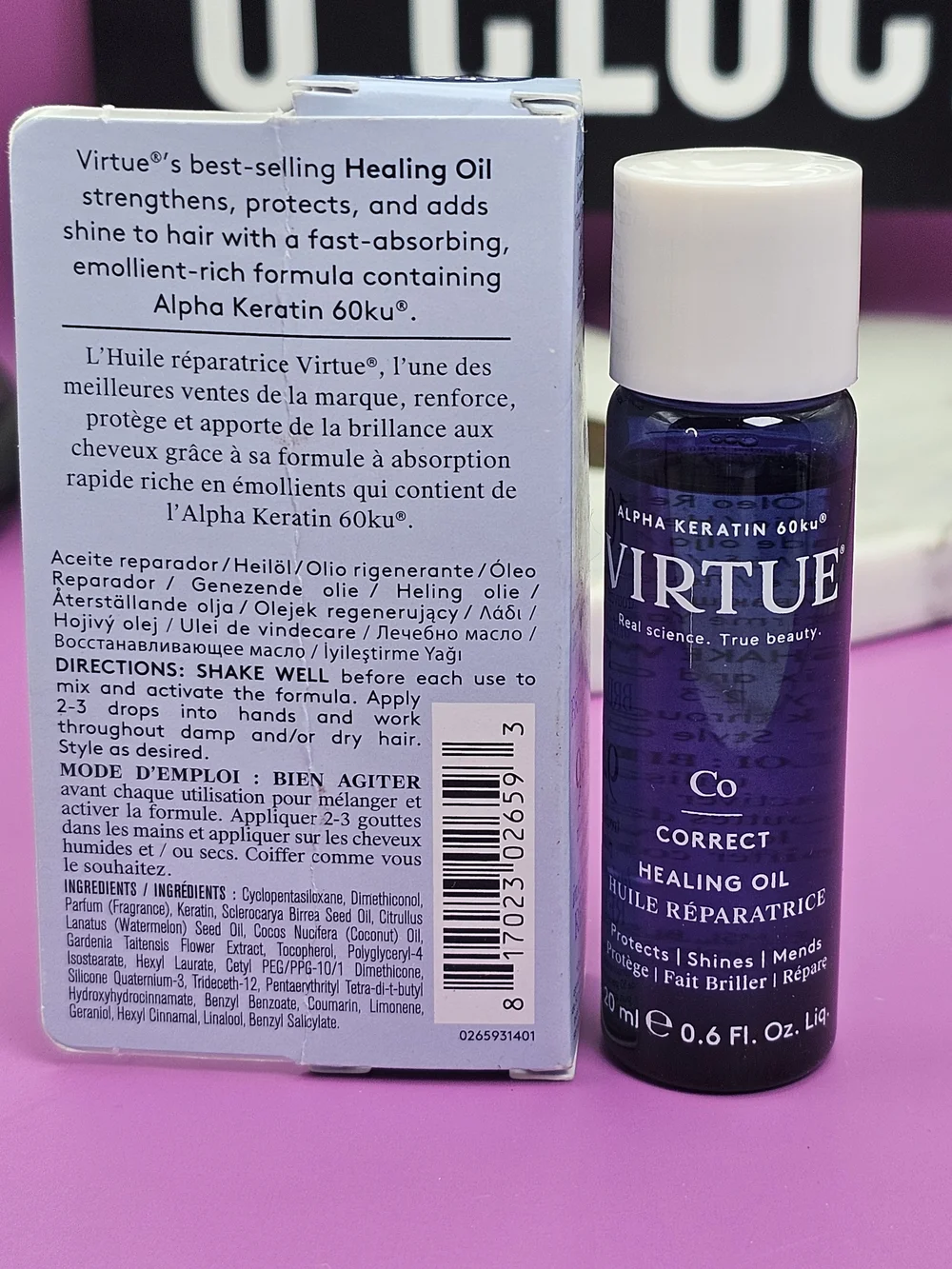 Virtue Correct Healing Oil Co. — Purple Hair Treatment Oil